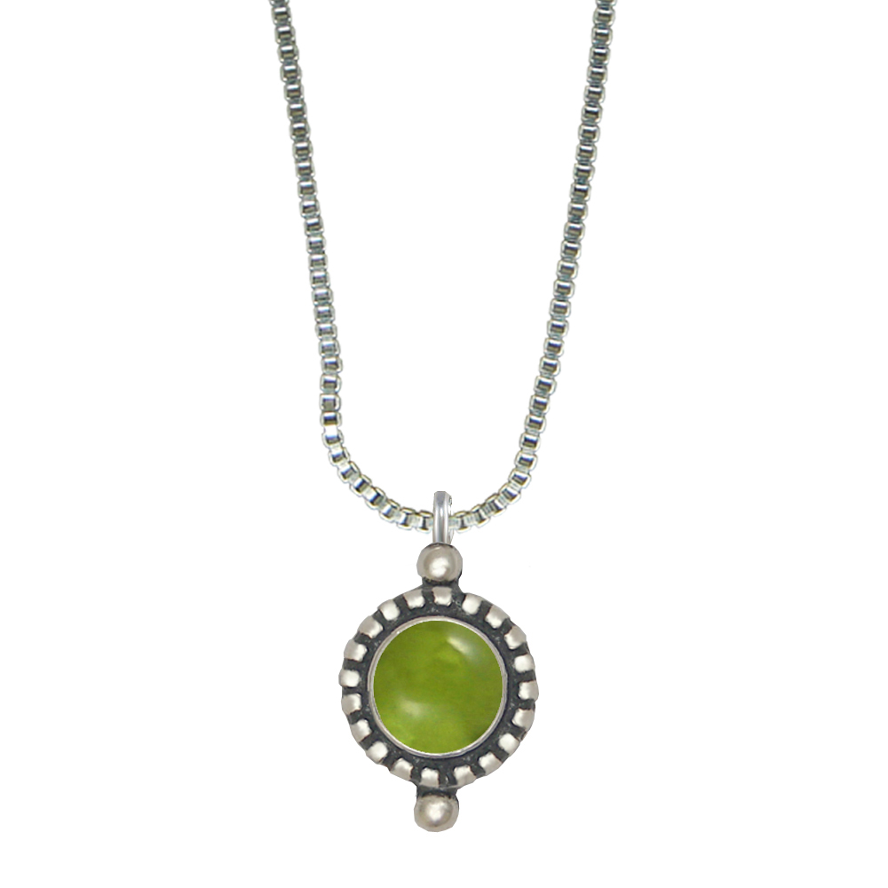 Sterling Silver Little Peridot Pendant Necklace
